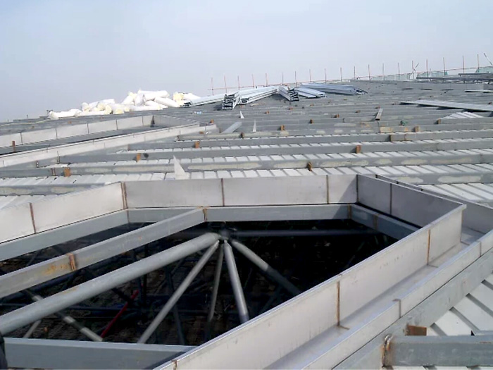 宁波安吉县体育馆网架